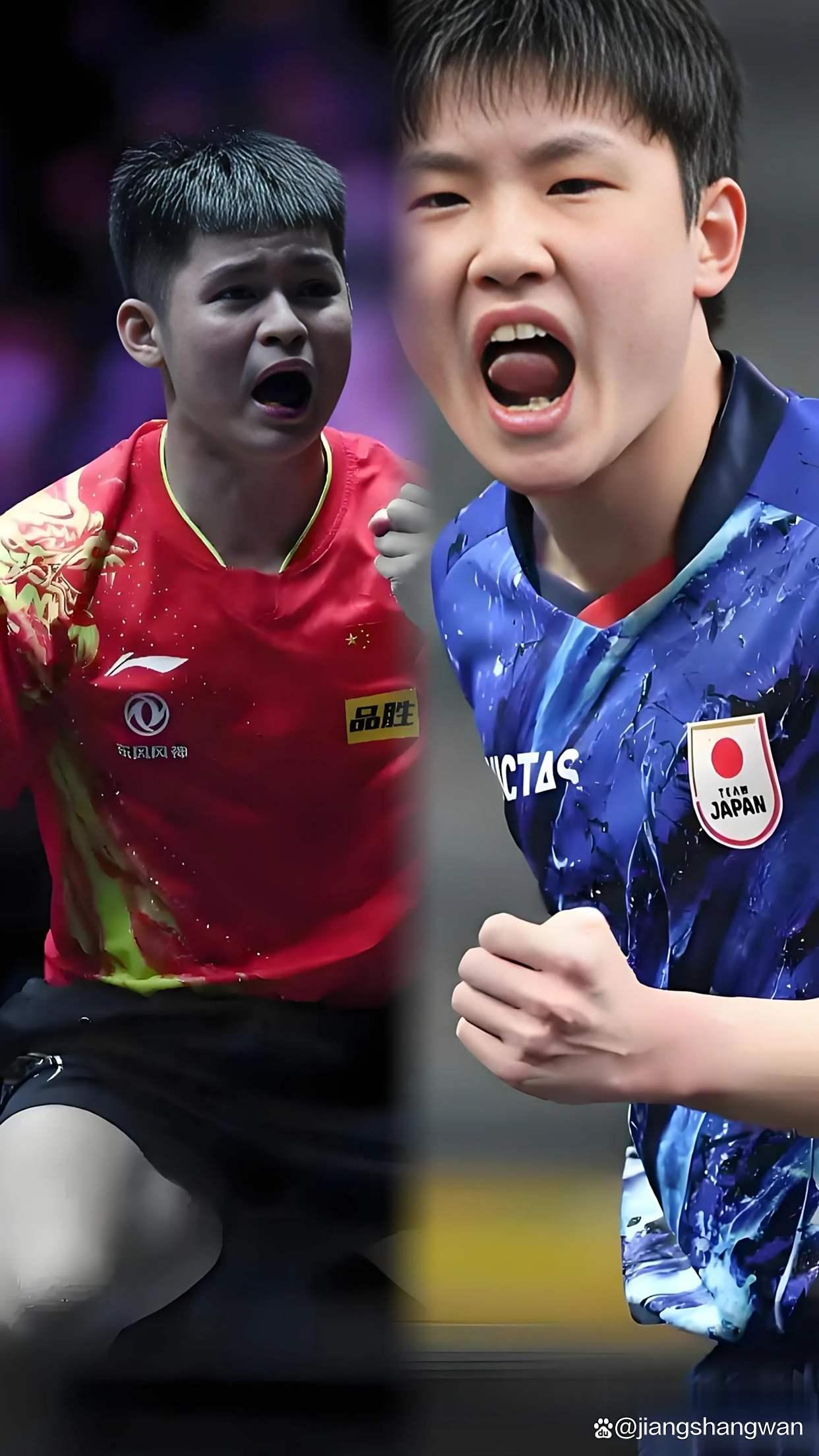 德国队鏖战日本队,张本智和刷新纪录 德国队鏖战日本队,张本智和刷新纪录